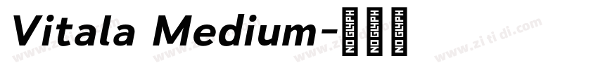 Vitala Medium字体转换